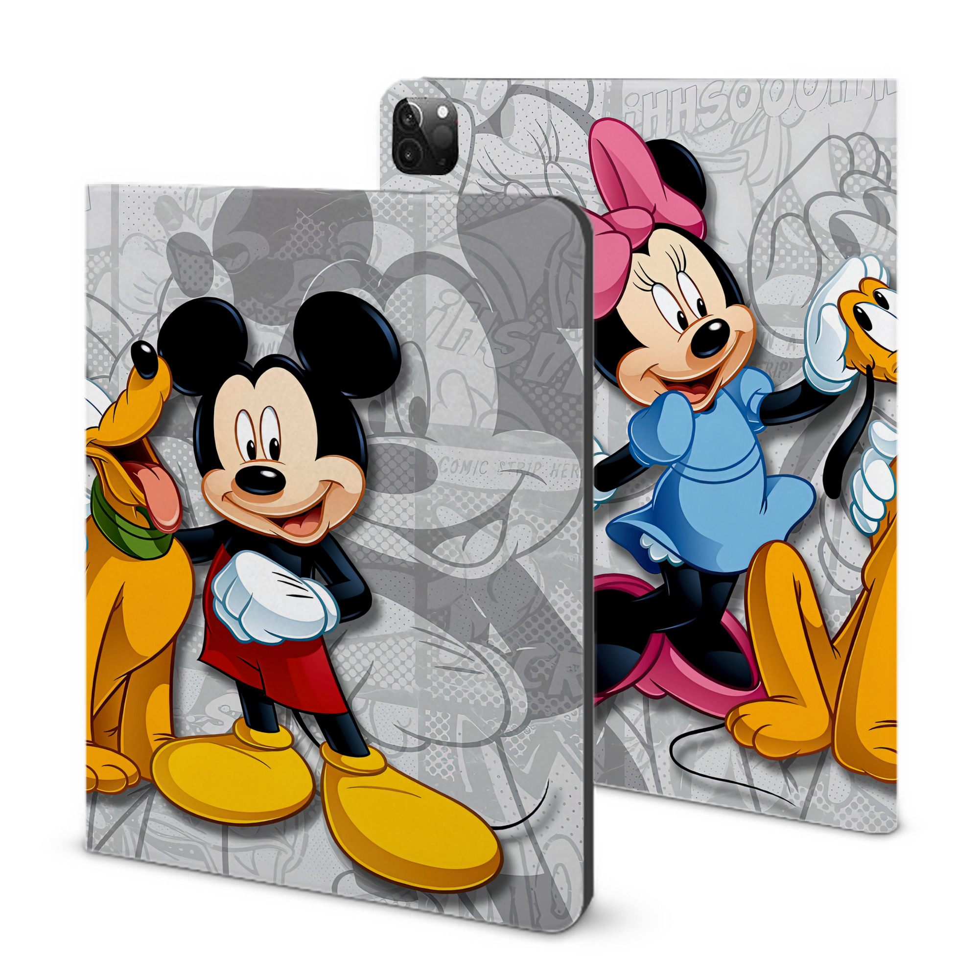 （画像用） ミッキーマウス Mickey Mouse IPadケース ペンホルダー付き ブックスタイルデザイン